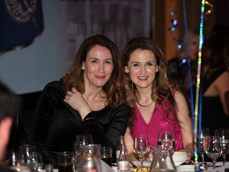 Caption: Longford Association in London committee member Lora McGann (Drumlish) and Yvonne Healy (Ballinalee). Picture: Malcolm McNally Photography