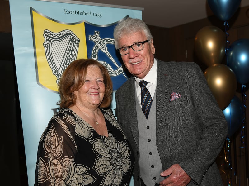 Caption: Longford Association in London Life President Frank Gill (Drumlish) and his wife Mary at the 68th annual Longford Association London dinner and dance in  the Clayton Hotel Chiswick in West London on Saturday, February 3 Picture: Malcom McNally Photography 