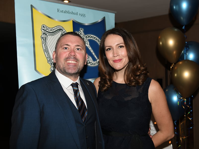Caption: Longford Association in London Vice Chairperson Ciaran McGann (Kenagh) and his wife Lora (Drumlish) at the 68th annual Longford Association London dinner and dance in  the Clayton Hotel Chiswick in West London on Saturday, February 3 Picture: Malcom McNally Photography 