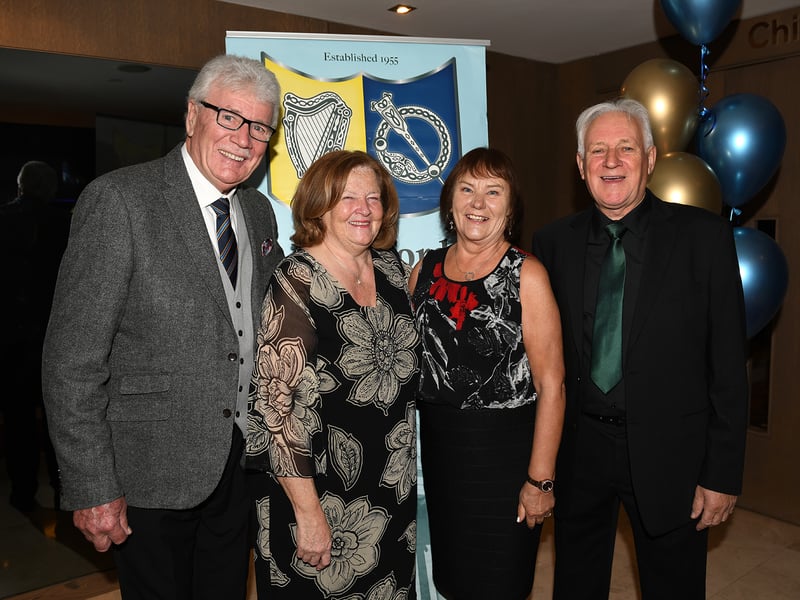 Caption: Longford Association in London Life President Frank Gill (Drumlish) and his wife Mary, Tommy Kane (Lanesboro) and his wife Anna enjoying the 68th annual Longford Association London dinner and dance in  the Clayton Hotel Chiswick in West London on Saturday, February 3 Picture: Malcom McNally Photography 