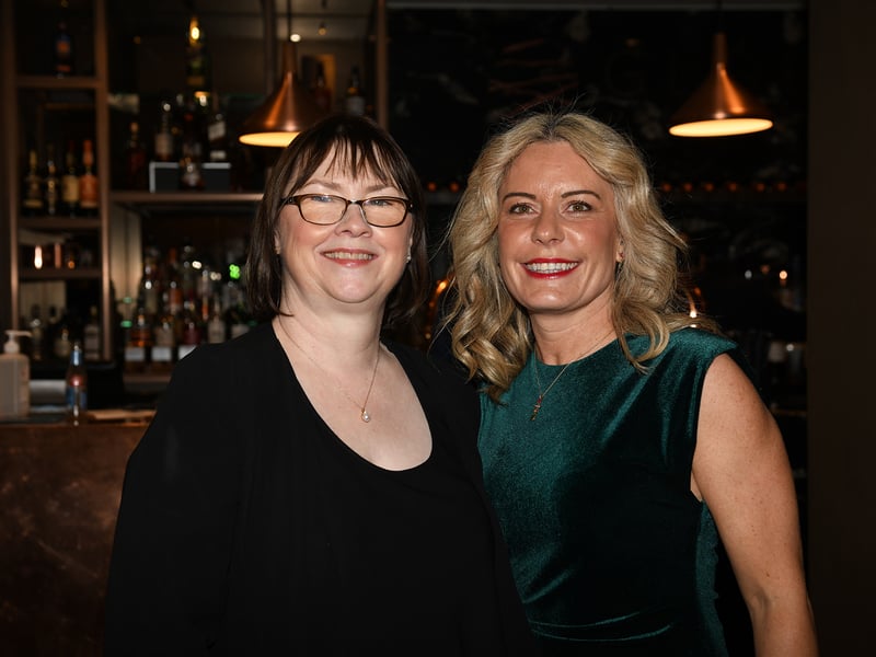 Caption: Longford Association in London committee member Mary Gill and Marian Ryan enjoying the 68th annual Longford Association London dinner and dance in  the Clayton Hotel Chiswick in West London on Saturday, February 3 Picture: Malcom McNally Photography 