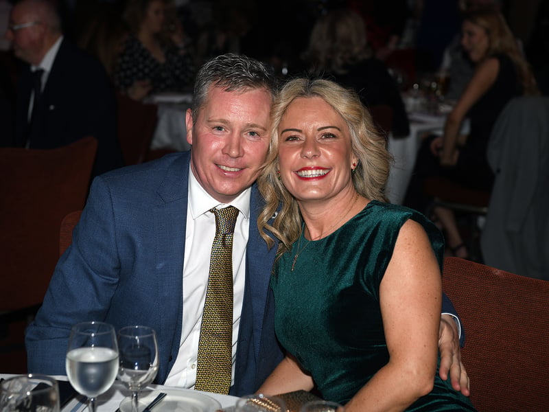 Caption: Ciaran Horohoe (Lanesboro) and Marian Ryan at the 68th annual Longford Association London dinner and dance in  the Clayton Hotel Chiswick in West London on Saturday, February 3 Picture: Malcom McNally Photography