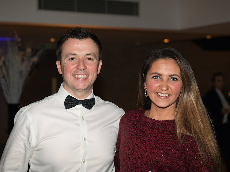 Caption: Longford Association in London PRO John Glennon (Lanesboro) and Emma Galal enjoying the 68th annual Longford Association London dinner and dance in  the Clayton Hotel Chiswick in West London on Saturday, February 3 Picture: Malcom McNally Photography
