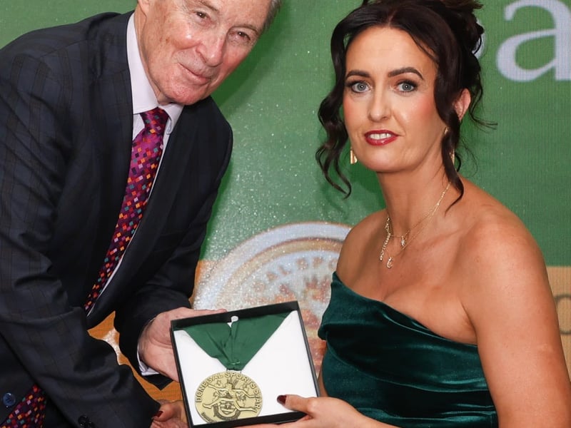 PARA-ATHLETE The winner of the 2025 Para-Athlete Award is Samantha McColgan, Burnfoot In October, Burnfoot woman Samantha (Sam) McColgan was a member of the 12-person Ireland hurling team that competed in a Para-Floorball Tournament in the Netherlands. Remarkably, she had only taken up wheelchair hurling two years ago. Sam is Inishowen’s first international wheelchair hurler and she was only one of two women to make the Irish squad. 12 years ago, a spinal infection left Sam almost totally incapacitated and dependent on a wheelchair for everyday life. But she was determined to find ways to get fit for both her physical and mental wellbeing. She was introduced to wheelchair basketball in Derry. Next it was wheelchair hurling and now its floorball. Her desire to be more independent took a major step forward in 2019 when she was able to get back driving again. Sam is now giving talks to schools and groups, encouraging those with disabilities to explore ways of participating in sports.