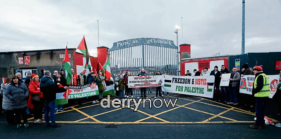 IN PICTURES: Derry and Tyrone supporters stand together in 'Drop ...