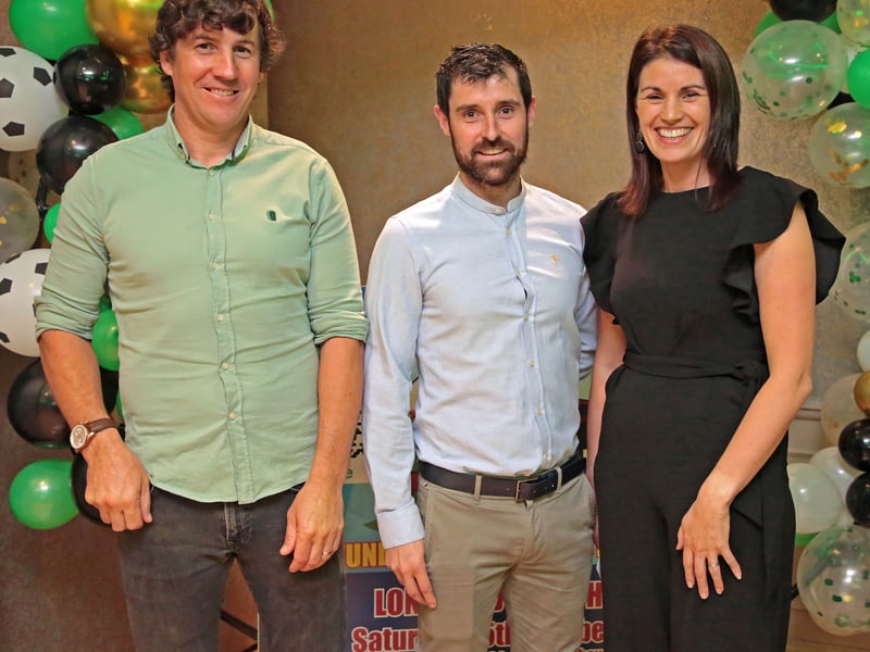 Caption: Donal McElvaney, Damien Monaghan, Caroline McDermott