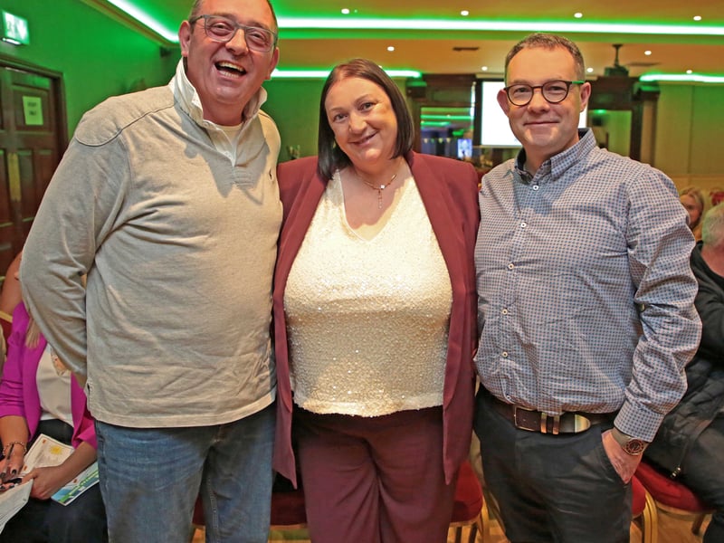 Caption: Mervyn Walsh, Thomas and Lorraine Dawson