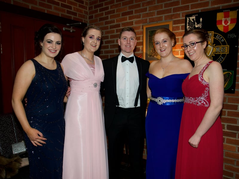 Caption: Avril Moran with Teresa, James, Edel and Laura Whyte