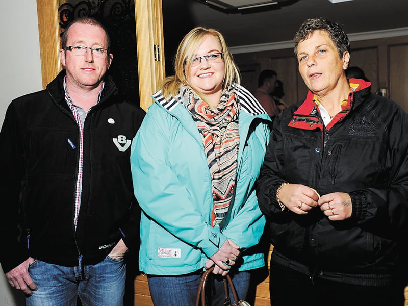 Barry Donnelly and Kelly and Barbara Hamilton.