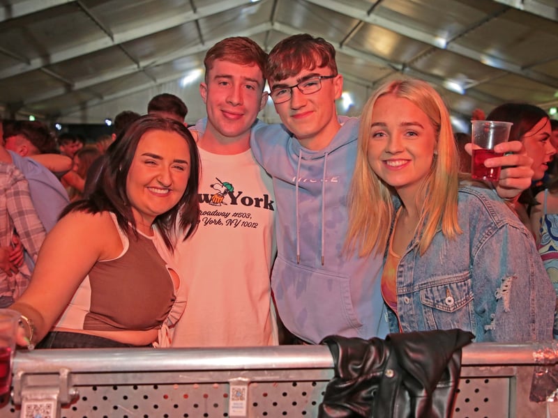 Caption: Sophie Hogan, Richard Laffan, Connor Logan, Zoe Guinane Picture: Shelley Corcoran