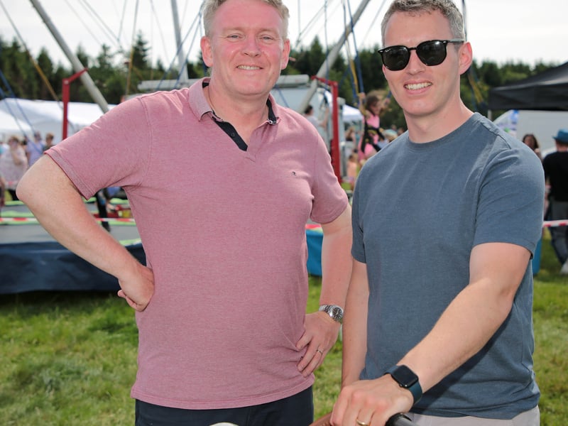 Caption: Deputy Michaél Carrigy, Declan Donnelly