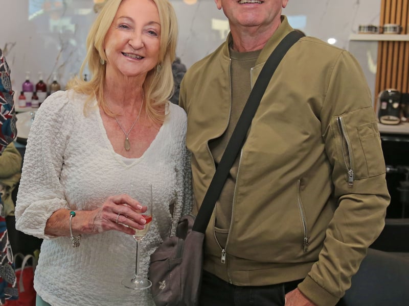 Caption: Margo and Richard Atkins at the opening of ‘The Salon No. 1’