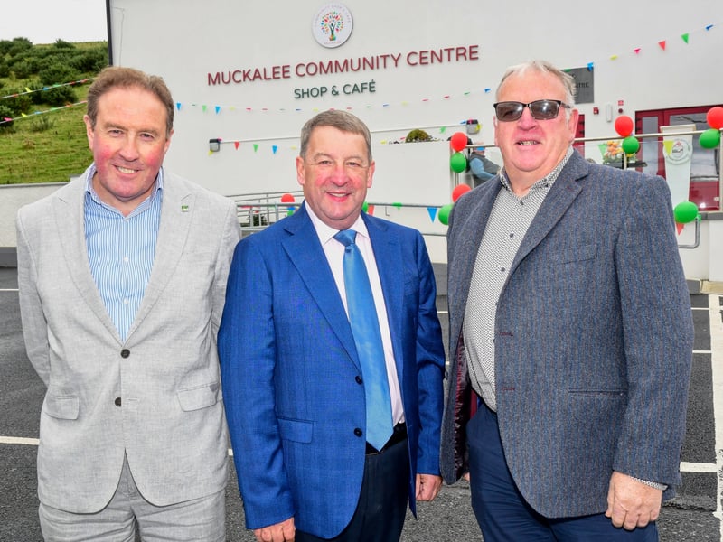 Declan Rice, CEO Kilkenny Leader Partnership, with Cllr. Pat Fitzpatrick and Kevin Mahon, Chair KK Leader Project.PICTURE: HARRY REID