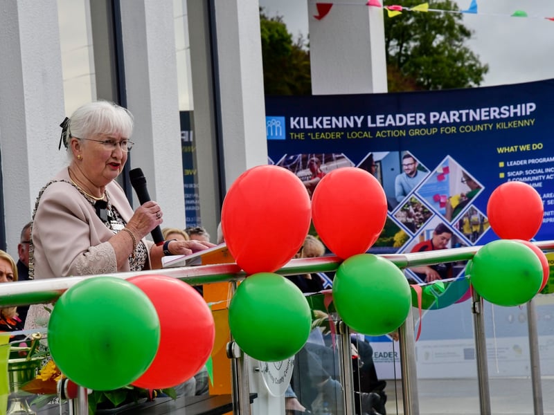 Cathaoirleach Mary Hilda Cavanagh speaking at the Opening.PICTURE: HARRY REID 