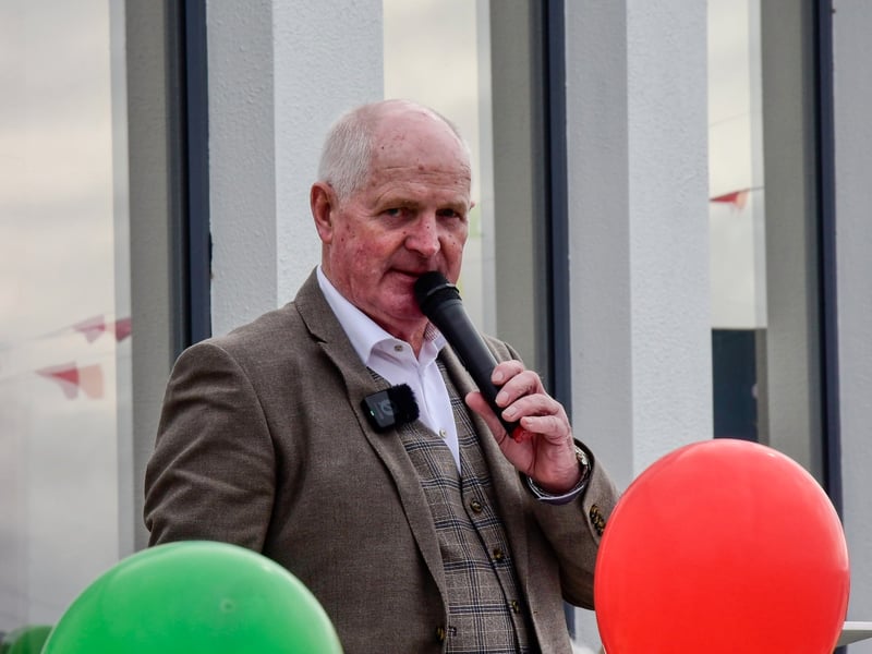 Billy Murphy addressed the gathering.PICTURE: HARRY REID