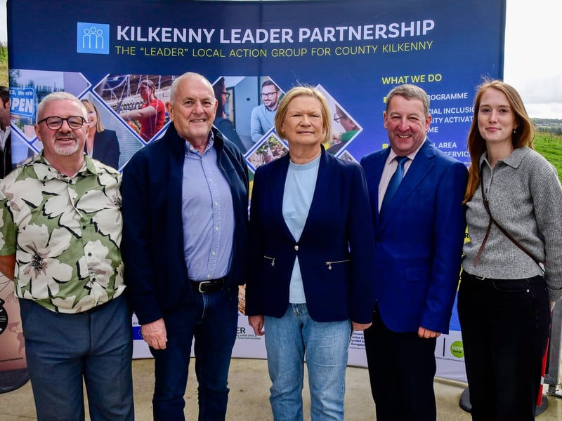 Paddy O'Gorman, John McGuinness TD, Eileen Dunne, Cllr. Pat Fitzpatrick and Patricia Stevenson.PICTURE: HARRY REID 