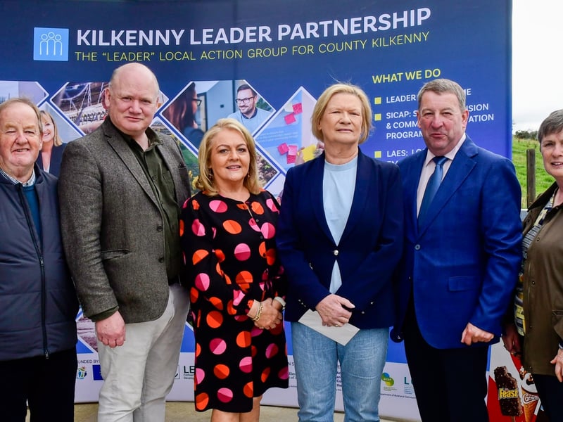 Cllr. John Brennan, Cllr. David Fitzgerald, Maura Tynan, Eileen Dunne, Cllr. Pat Fitzpatrick, and Sheila Brennan.PICTURE: HARRY REID 