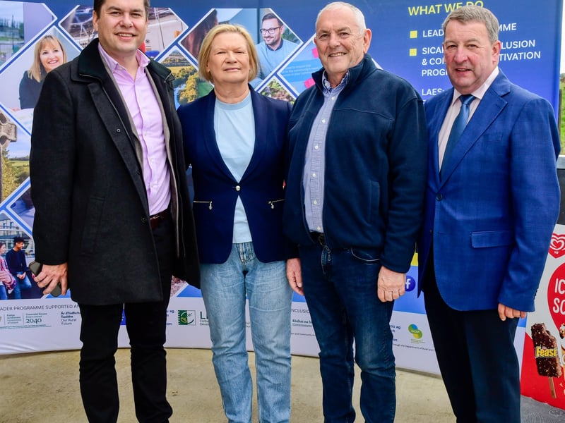 Cllr. Andrew McGuinness, Eileen Dunne, John McGuinness TD and Cllr. Pat Fitzpatrick.PICTURE: HARRY REID