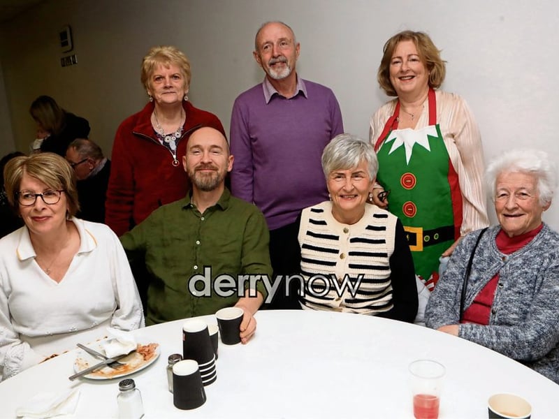 Deirdre Crossan with this group at the Luxury Big Breakfast. (Photos - Tom Heaney, nwpresspics)