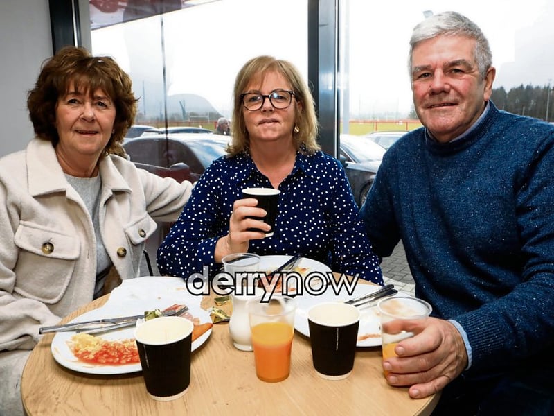 Patsy with Anne and Christine McNicholl.