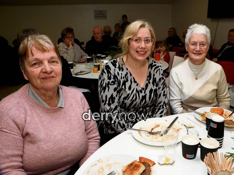The Conways enjoying the Luxury Big Breakfast.