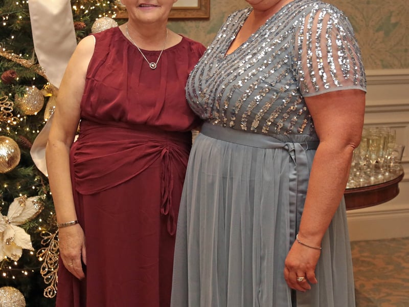 Caption: Marie Matthews and Colette McGivney at the Mullinalaghta Ladies Football Club Gala Ball in the Crover House Hotel on Sunday, December 28 Picture: Shelley Corcoran
