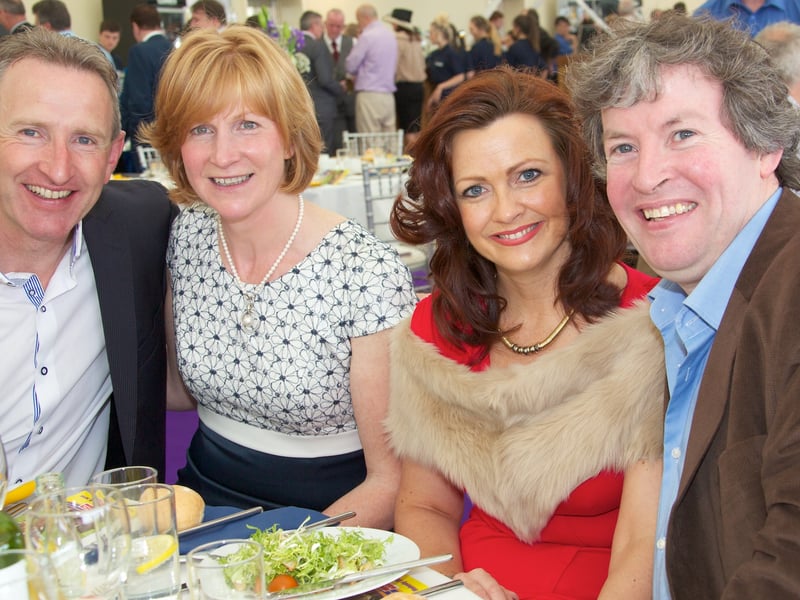 Caption: Gerry and Alison O'Reilly, with Jacinta and Micheál Keogh, Killoe.