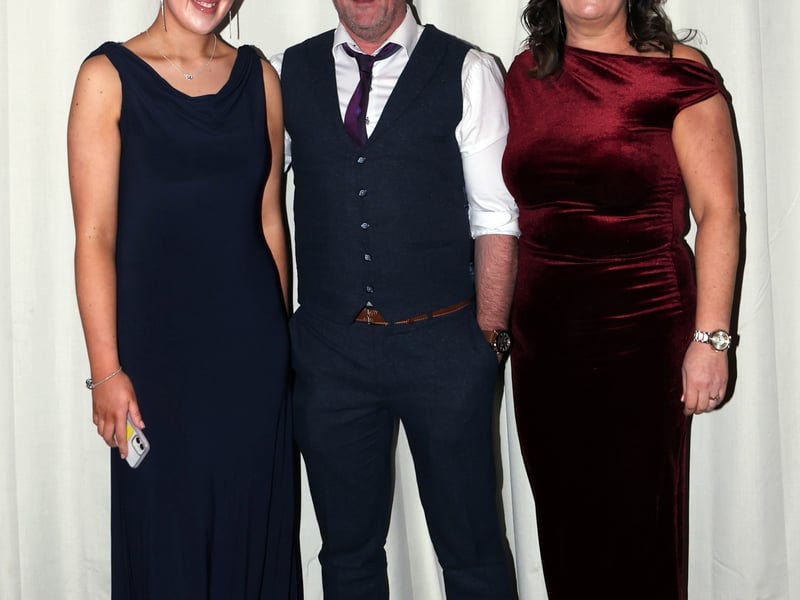 CAPTION: Abbie, Stephen & Alison McNally