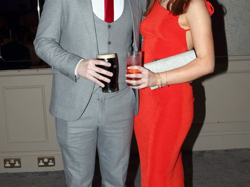 CAPTION: Gary Hand and Sophie Mulhern at the Grattan Og and Grattans Ladies presentation and social night last Saturday in the Longford Arms Hotel. Picture: Syl Healy