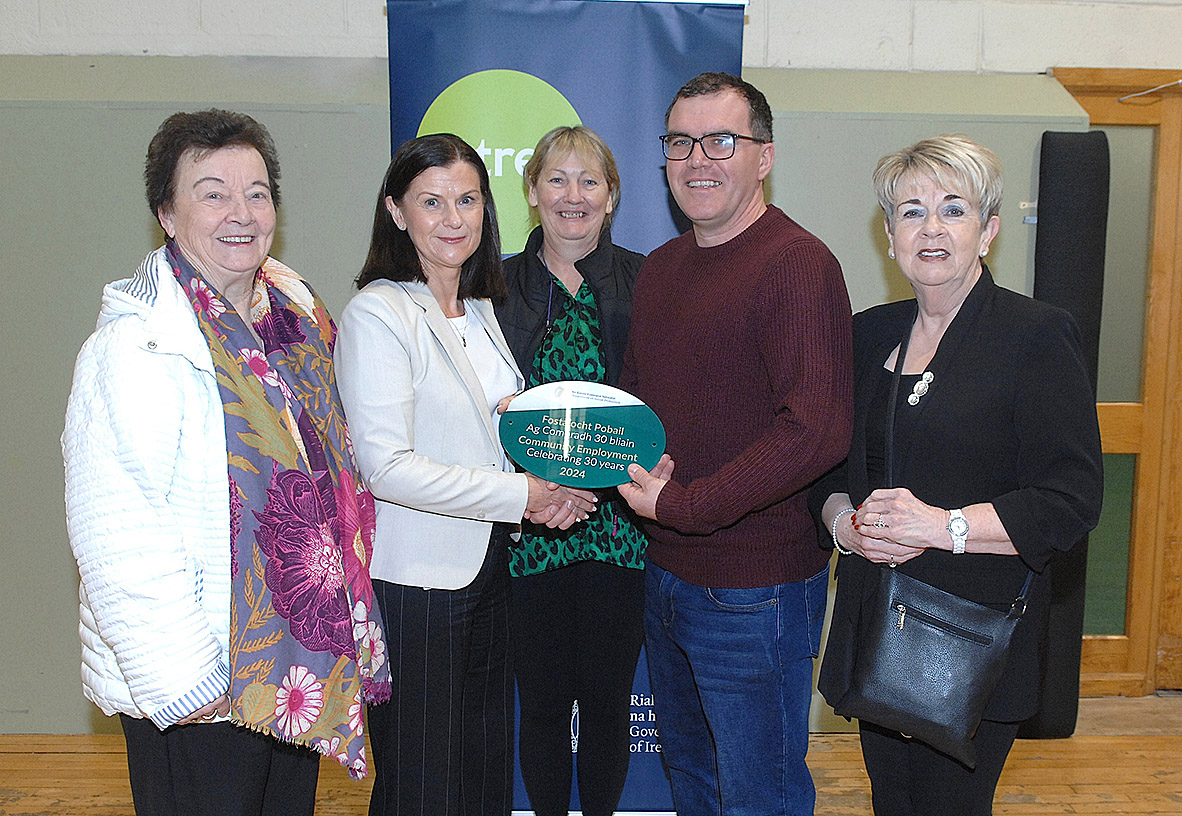 All photos: Arthur Kinahan Last week at the Redeemer Family Resource Centre in Dundalk, 30 years of the Community Employment (CE) Scheme in the town was celebrated at an event organised by the Department of Social Protection. The event saw the schemes in the Dundalk and surrounding areas presented with plaques to mark the occasion. John Maloney, Chairperson of the Redeemer Development Management Group, which focuses on Cox's Demesne in Dundalk, spoke to the Dundalk Democrat about the impact the CE scheme has had on local community, including both those employed by the scheme, and the community groups they work with. “30 years ago, Ireland was a different place”, John explained. “We had come from full employment, even in the Cox's Demesne area where people were working in local factories, they were very high paid jobs and people were proud of it. We had young families, women were working in the evening time in Ecco, and they were also doing piecework to do with the shoe factories. “And then in a very short space of time all of that went away and you ended up with very high unemployment because you had the recession of the 80s. It was very hard to find somebody with a job. The unemployment figures in the 80s at that stage in Dundalk were very high as our traditional industries were shutting. But they were higher even in some communities than they were in others. Also, we were a border town, that also had an impact on it as well.” “The employment schemes then were providing people with jobs. You had whole families where nobody was working, so all of a sudden people would be getting out of the house, they were getting training. They were getting a small litte bit of money extra, nothing major, it wouldn't change your life or anything. But the fact that they were getting out of the house and it gave them a sort of a good feeling about themselves, and also a benefit to the community. “It was a great benefit too to the families, because the children, obviously the parents were happier, but also