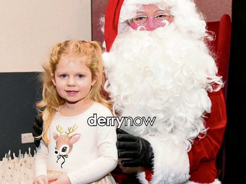 Mollie meets Santa