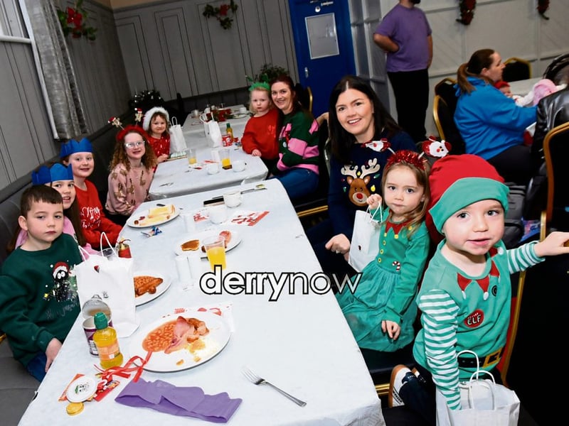 Breakfast with Santa in An Cumann, Dungiven, raising funds for the St Canices GAC Christmas Appeal.