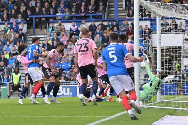 Pompey are tantalisingly close to safety after a third successive victory. Picture: Graham Hunt/ProSportsImages