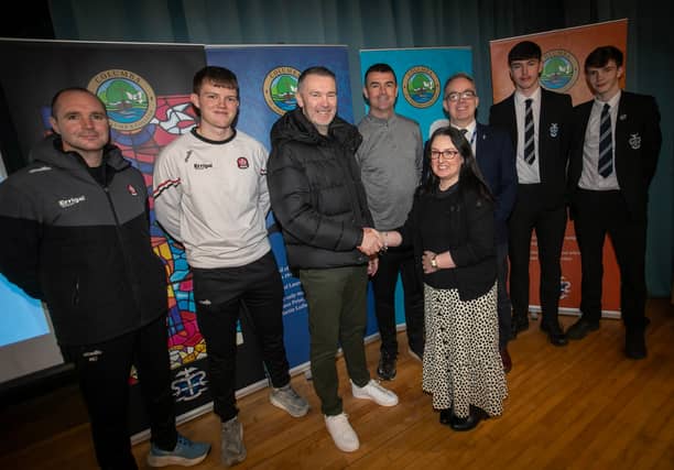 Mrs. Caroline McLaughlin, Principal, St. Columb's College pictured welcoming Oisin McConville, former Armagh GAA star to the school on Wednesday afternoon. Included from left are Killian Conlan, Doire GAA Games Officer, Oran O'Kane, GAA Participation Officer, Mr. Eamonn Burns, Head of PE,, Mr. Tony McGonigle, Senior Teacher, and 2 members of MacRory cup team, Oran Donnelly and Liam Meenan. (Photos: Jim McCafferty Photography) We want your photos to feature on the website via our Camera Club. Do you have a great photo from life in the locality? Whether it’s a party, wedding, communion, landscape, a quirky shot from your archives, or a simple everyday moment, we want your snapshots. We are inviting people to share photos that capture the spirit of the county. From special occasions to quieter moments, your pictures help tell the story of everyday life in our community. To submit: Go to the Camera Club page and follow the instructions to upload your photo. Include your name, where it was taken, and a short caption if you can. Your photo could be featured on our website and newspaper and seen by readers across the county and beyond. TAP HERE TO SUBMIT YOUR PICTURES TODAY