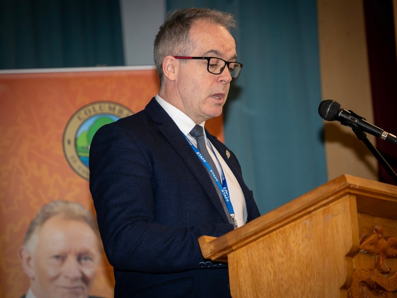 Mr. Tony McGonigle addressing the attendance.