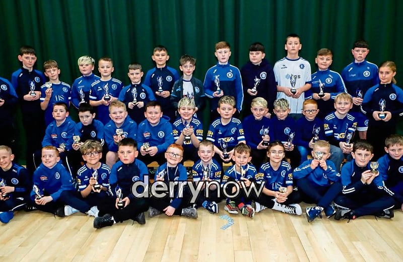 Managers' Award recipients at Trojans annual presentation of awards held in Cecilia's College.