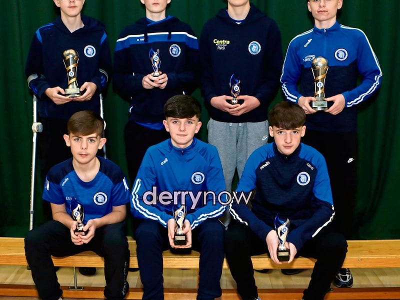 13 and over award winners at Trojans annual presentation of awards held in Cecilia's College. 