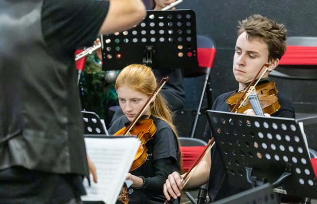 The Laois School of Music Youth Orchestra.