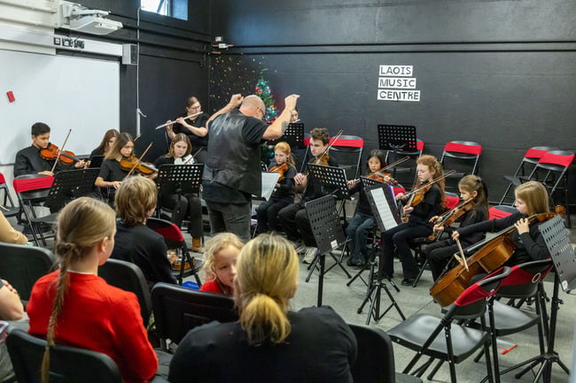 The Laois School of Music Youth Orchestra.