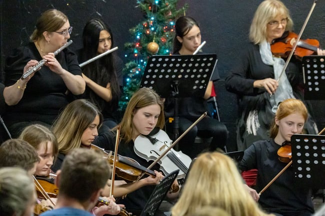 Musicians performing at the Laois School of Music Centre.