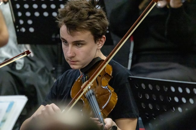 Musicians performing at the Laois School of Music Centre.