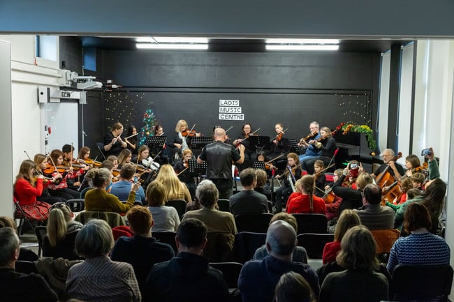 Musicians performing at the Laois School of Music Centre.
