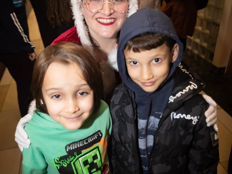Mrs. Claus pictured with some of the children waiting to see Santa on Saturday. (Photos: Jim McCafferty Photography)