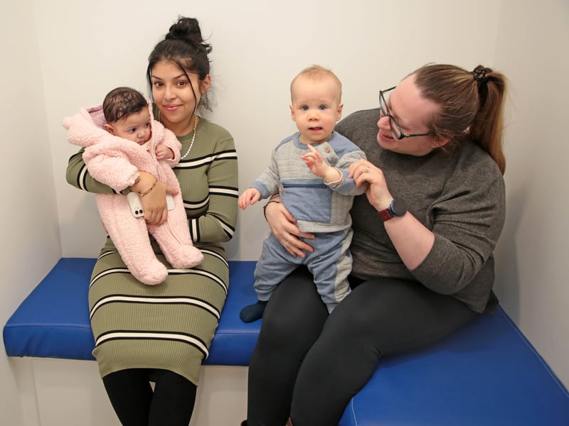 In the photo: Jennifer and Celine Nistorova, Shane and Lisa Clancy pictured at the opening of a new breastfeeding room at Longford Shopping Centre. Pic by Shelley Corcoran