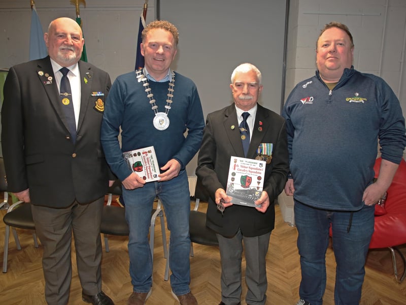 Caption: Stephen Coy, Cllr Gary Murtagh, Hugh Farrell, Cllr Niall Gannon