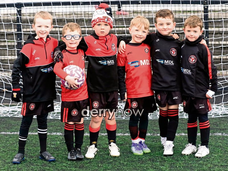 The Omagh Town team at the Don Boscos mini-soccer tournament held in the Bishop's Field. (Photos - Tom Heaney, nwpresspics)