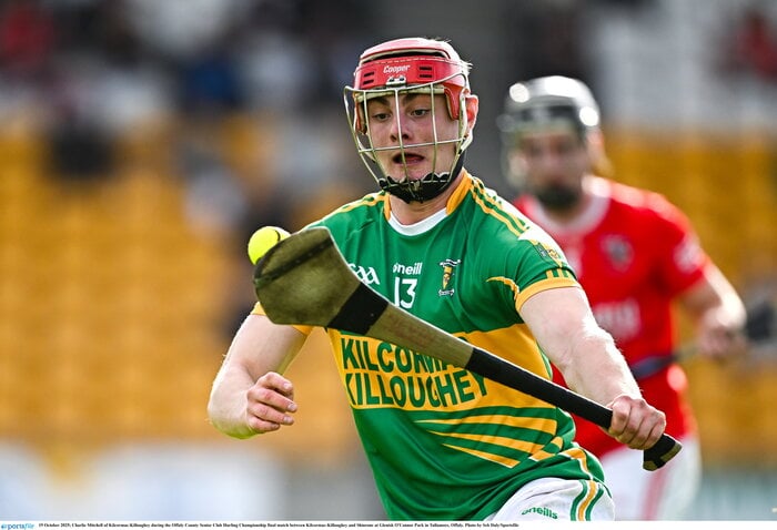 12: Left half forward – Charlie Mitchell (Kilcormac-Killoughey)In America for their first round draw with Belmont, Charlie Mitchell had another sensational season for Kilcormac-Killoughey. One of the most exciting forwards in the country, his speed and accuracy terrified opposing defences. He got better and better as the season went on and is an automatic selection.