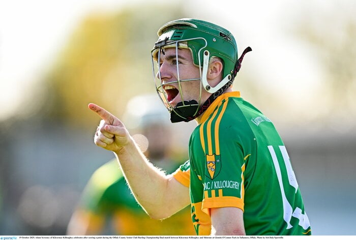 15: Left corner forward – Adam Screeney (Kilcormac-Killoughey)Adam Screeney's importance to Kilcormac-Killoughey was showcased in all its glory in 2025. Tightly marked in every game, often double teamed, he performed at an exceptionally high level. He has a real work rate to match his breathtaking talent and this team just could not be stood over without Screeney on it.