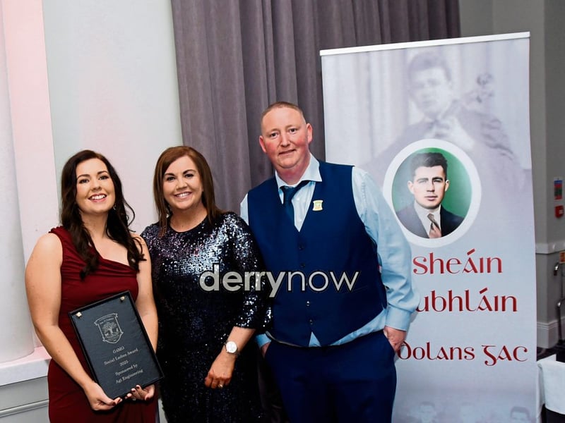 Gaelic for Mothers and Others Players Player of the Year goes to Emma Lynch, pictured with Caroline McIntyre and Snowball Lynch.