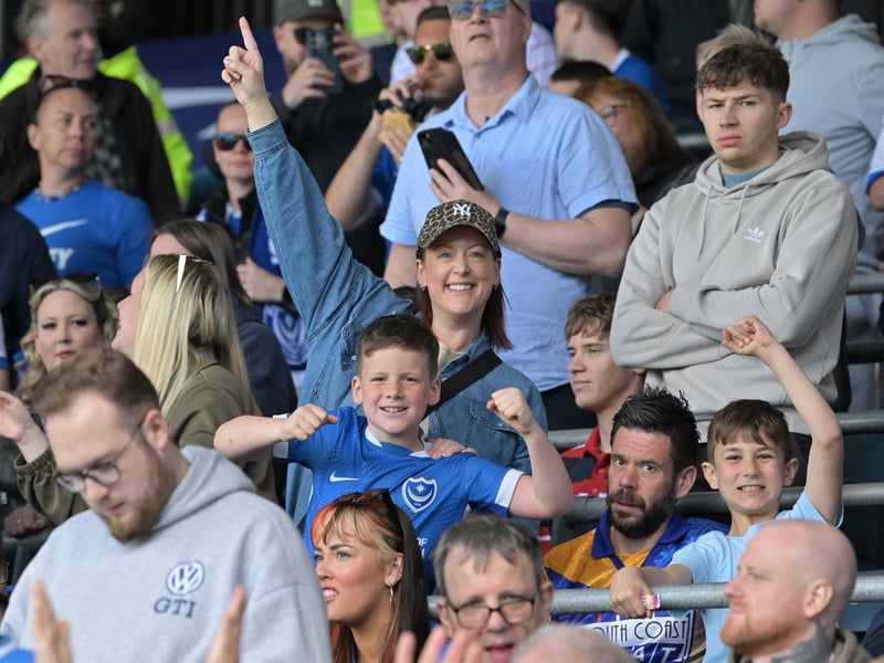 Pompey fans roared their team on to a huge win over Leicester City - captured by our photographer Graham Hunt.